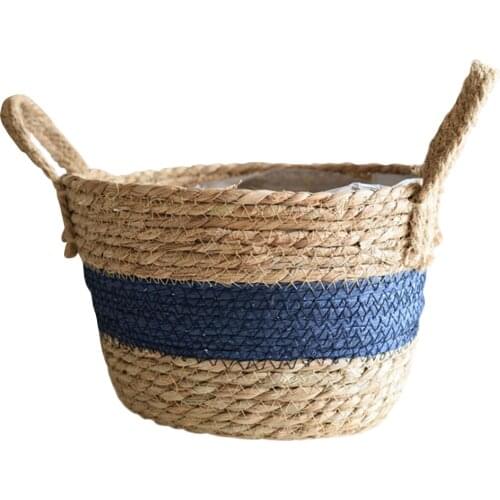 Pot Flower Basket Flowerpot Baskets Home Decor Space Saving Inverted Vertebra Potted Plants Indoor Woven Plant Arrangement