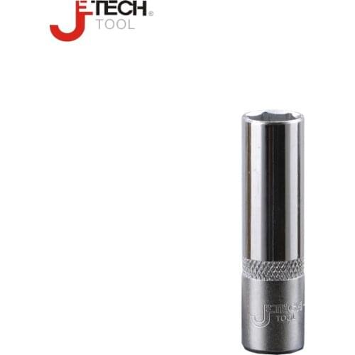 Jetech 6.35mm 1/4" drive 6 point PT metric deep long socket size 4mm 4.5mm 5mm 5.5mm 6mm 7mm 8mm 9mm 10mm 11mm 12mm 13mm 14mm