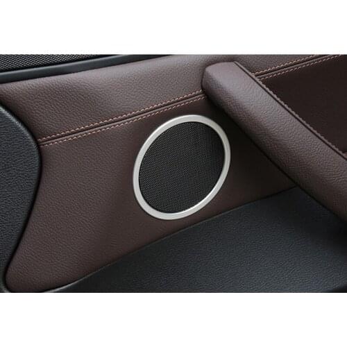 Quality Chromed ABS Plastic 4PCS Horn Loudspeaker Decoration Cover Trim For BMW X4 2014 15