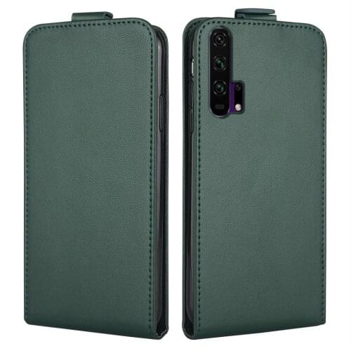 Flip Up and Down Leather Case for Huawei Honor 20 Pro Case YAL-AL10 6.26'' Vertical Cover Honor20 Pro Case Soft Coque Phone Bag