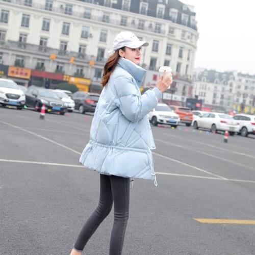 2020 Winter womens outerwear jackets coat Fashion Slim Mid-Length Stand-up Collar Thick down Jacket Womens Large Size