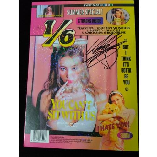 Lee Sun Mi Sunmi lee Autographed Album Mini 3rd 1/6 One Sixth CD+Photobook+Photo 082021