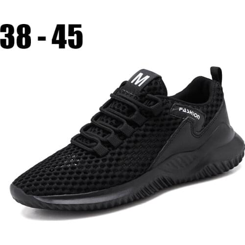 Mens Summer Shoes 2021 New Casual Mens Vulcanize Shoes 45 Comfortable Mesh Mens Sneakers 44 Light Walking Mens Shoes White