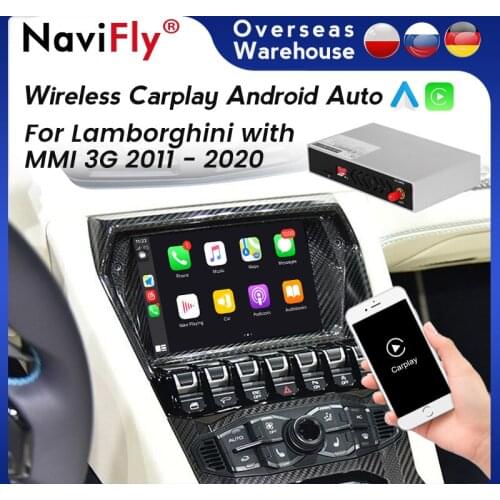 NEW! Wireless Apple CarPlay Android Auto For Lamborghini Urus Aventador Reventon Gallard Support Car Play Functions Mirror link