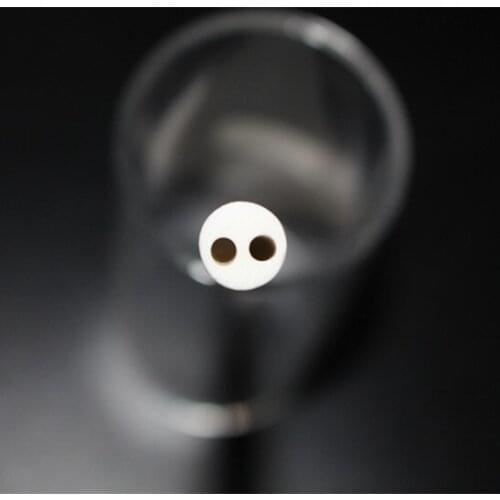 OD*ID=4*1mm / 2 bores insulators / good thermostability / insulation / ceramic tube
