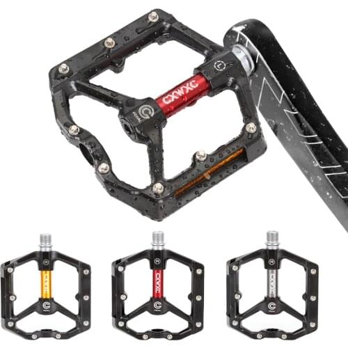 CXWXC Aluminum Alloy Bike Pedal High Speed Bearing Durable Anti-Slip Nails Chromium Molybdenum Steel Shaft Bicycle Accessories