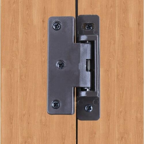 4pcs Plastic spring Hinge bisagra hidden Flat loaded hinge for wardrobe Cupboard cabinet door joint connector furniture Hardware