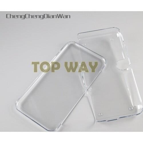 2pcs Plastic Clear Crystal Protective Hard Shell Skin Case Cover For New 2DS XL Console with package