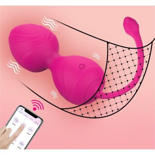 Stripe Vibrating Egg 10 Frequency Vagina Vibrators G-spot Massage Wireless APP Remote Control Clit Erotic Sex Toys for Women