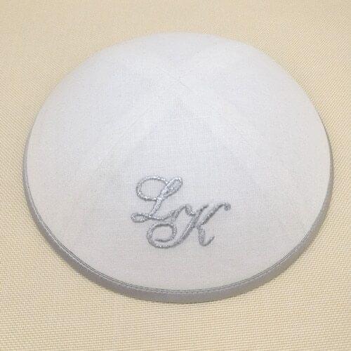 CustomizedProduct Personalizd EmbroideryImprint Linen Kippot KippaYarmulke JewishKippah Kullies Beanies Jewish Skull