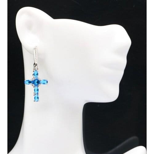 A00846 925 Sterling Silver Daisy Threader Earrings Cute Flower Pull Through Long Drop Earrings for Women Fine Jewelry