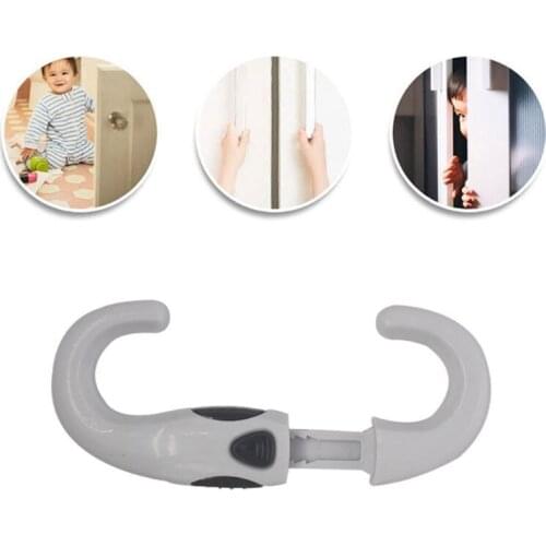 Kitchen Cabinet Cupboard Slide Lock Child Baby Door Handles Safety Sliding Lock Safe Furniture Protect Locks