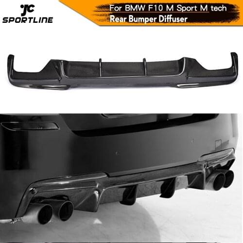 Carbon Fiber / FRP Rear Bumper Diffuser Lip Spoiler for BMW 525i 528i 5 Series F10 M Tech M Sport Sedan 2011 - 2016