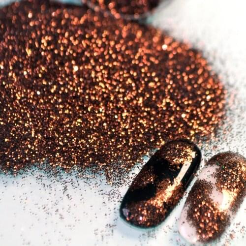 Dark Brown Coffee Nail Glitter 0.2mm Dazzling Glitter for DIY Nail Art Makeup Body Decoration Halloween Party Deco Accessories