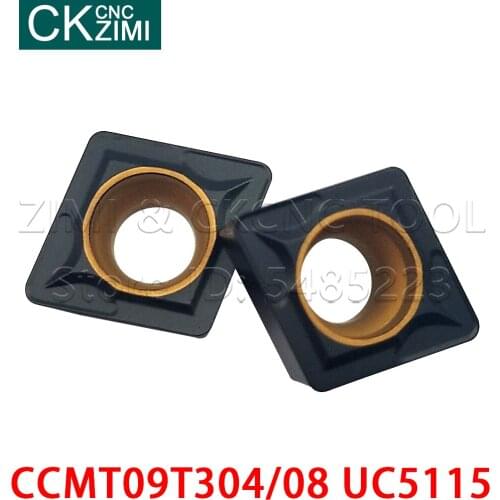 CCMT09T304 UC5115 CCMT09T308 UC5115 External wood Turning Tools Carbide inserts CCMT 09T3 Lathe cutter CNC Tools inserts carbide
