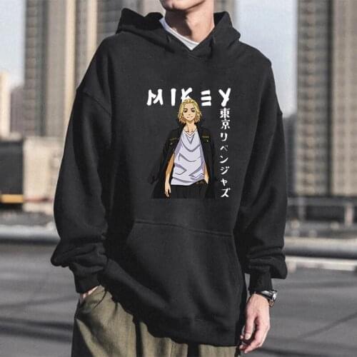 Tokyo Revengers Sano Manjirou Japan Anime Hoodies Harajuku Cartoon Tokyo Manji Gang Boss Printed Fashion Casual Sweatshirt Men