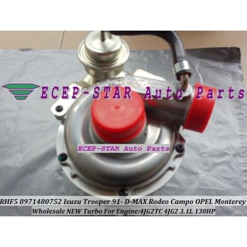 RHF5 8971480752 Turbo Turbocharger For ISUZU Trooper D-MAX Rodeo Campo For OPEL Monterey 4JG2TC 4JB1TC 4JG2-TC 4JB1-T 3.1L 130HP