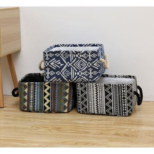 JSWORK Storage Box Makeup Desk Closet Organizer Small Things Home Supplies Toy Basket Tray Decoration Case for Cosmetics