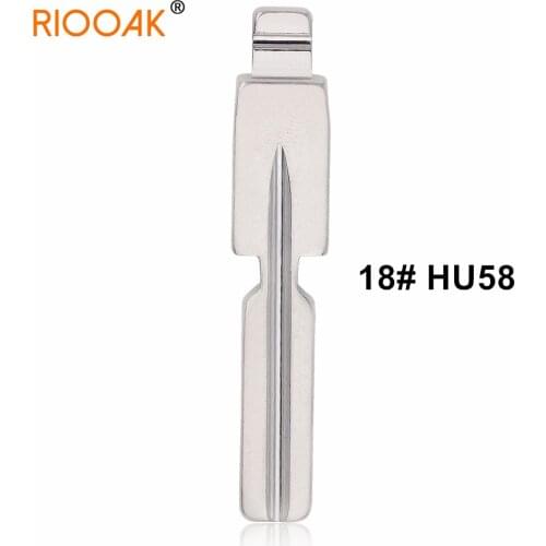 10pcs Metal #18 HU58 KD VVDI Remote Folding Flip Remote Key Blade For BMW EWS E46 E39 E32 E36 E70 E63 E38 E83 E81