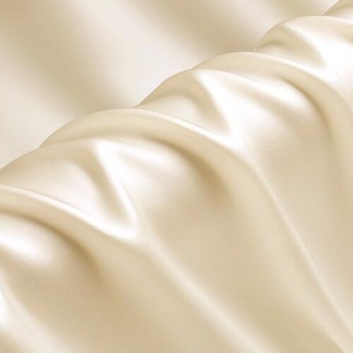 100% silk charmeuse satin 19mm 114cm(45") width champagne color mulberry silk fabric NO.04