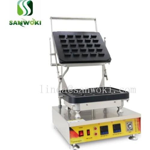 110V 220v Electric Non-stick mini rectangle Egg Tart Shell Maker waffle cone bowl roaster Tartlet maker Machine 25pcs/mold