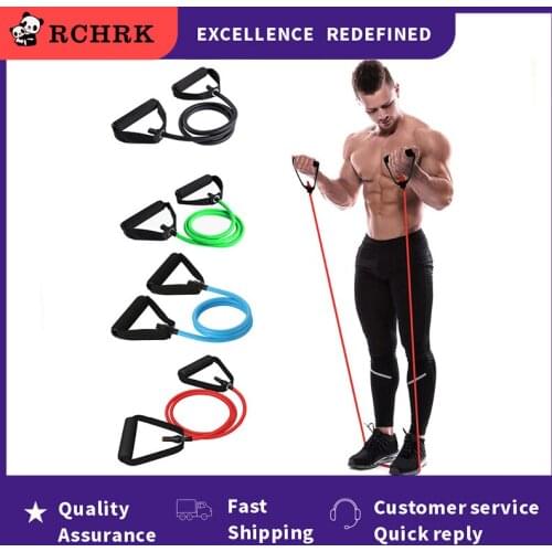 120cm Yoga Pull Rope Elastic Resistance Band Rope Rubber Band Fitness Equipment Exercise Tube Workout Strength Training Artifact