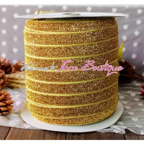 16mm high quality Glitter elastic ribbons