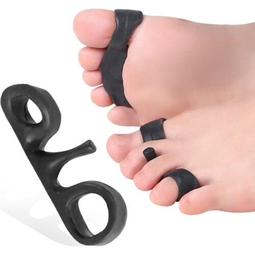 2pcs=1pair Silicone Toe Separator Four-hole Snail Shape Bunion Pain Relief Splint Hallux Valgus Correctors Foot Care Tools