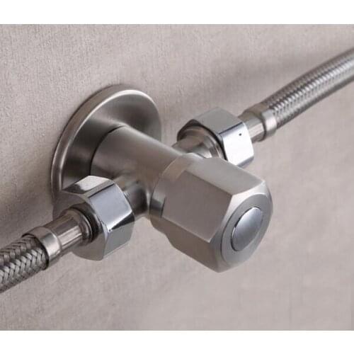 304 stainless steel 1 inlet 2 outlet Bidet Toilet angle valve Dual Water Outlet Angle Check Valve AG071