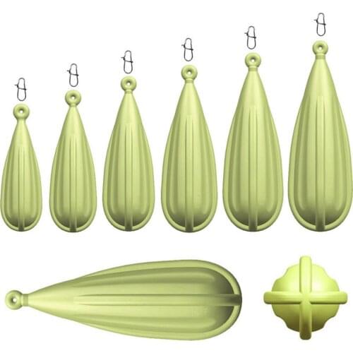 6pcs Fishing Practice Plug Luminous Rubber Casting Plug Improving Throwing Beginner Throwing Practice Tool Fishing Accessories