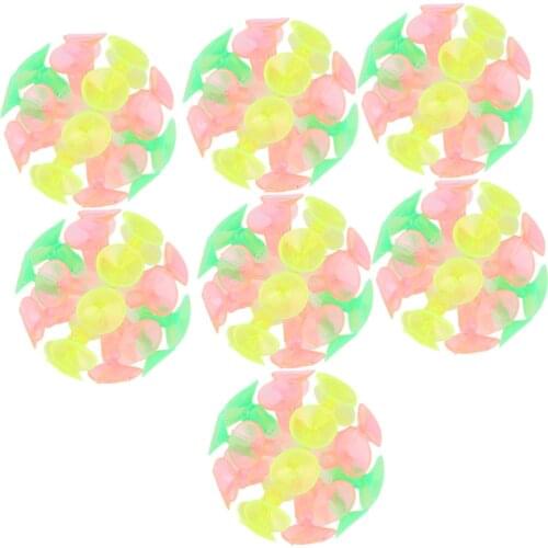 7Pcs Ball Toy Glowing Creative Interactive Multicolored Party Toy Plaything Suction Toy Suction Cup Ball for Kids Girl