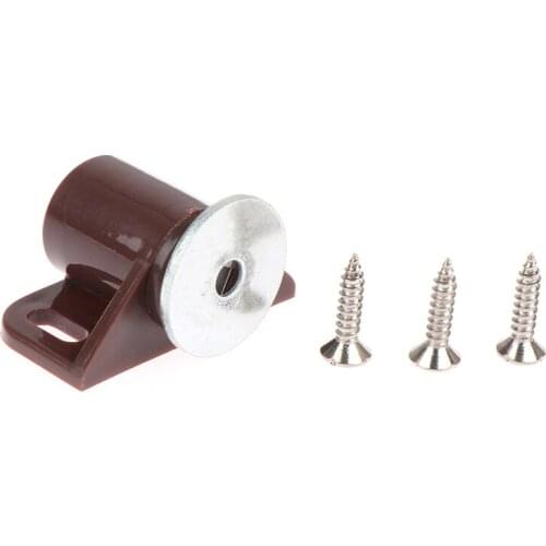ABS Round Magnetic Door Catches Latch Cabinet Furniture Shutter Magnetic Catch Closer for Cupboards Drawers Closet