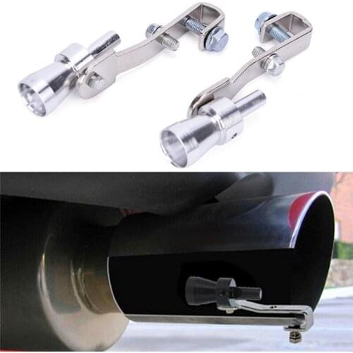 Car Turbo Sound Muffler Exhaust Pipe Blow-off Vale BOV Simulator Whistle Stylish Fast Shipping