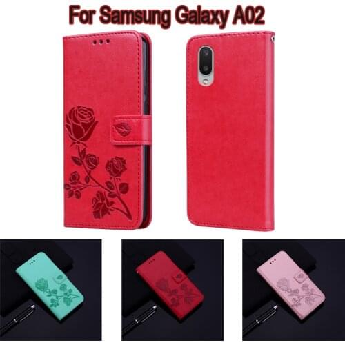 Wallet Case For Samsung Galaxy A02 SM-A022F A022M Cover Leather Book Funda For Samsung A02 A 02 Case Flip Phone Protective Shell