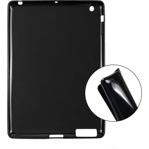 Case For iPad 2 3 4 9.7 inch Soft Silicone Protective Shell For iPad 4/2/3 9.7'' ipad4 Shockproof Tablet Cover Bumper Funda