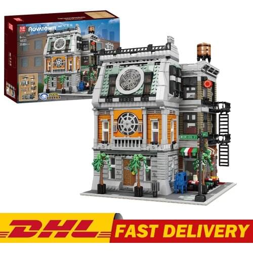 MOULD KING 16037 Streetview Toys The MOC-37592 Sanctorum Model Kits Building Blocks Assembly Bricks Kids Christmas Gifts
