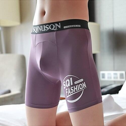 Mens Boxers Long Leg Underpants Sports Boxers Cold And Refreshing To Prevent Leg Injury Fashionable Underpants