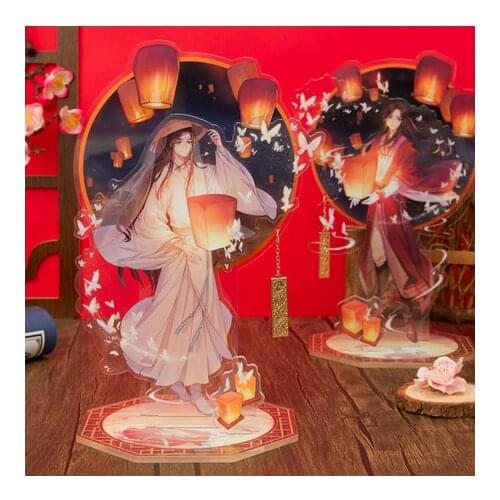 25cm Anime Tian Guan Ci Fu Xie Lian Hua Cheng Antiquity Acrylic BL Stand Figure Model Plate Transparent Desk Decor Toy Cosplay