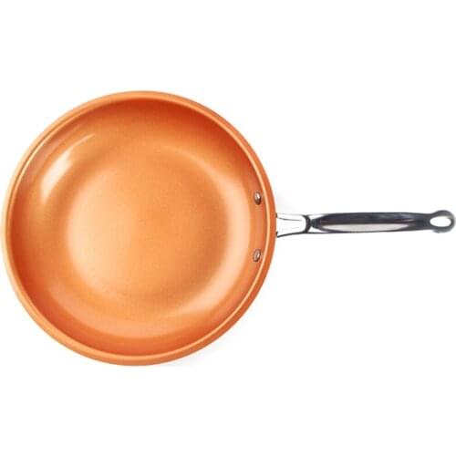 HOT Copper Frying Pan Nonstick, 11 Inch Frying Pan With Ultra Nonstick Titanium Coating, Nonstick Copper Skillet 11 Inch