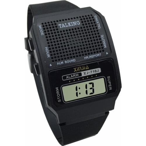 Spanish Talking Watch for The Blind and Elderly Digital Sport Wrist Watch (716US-TS)