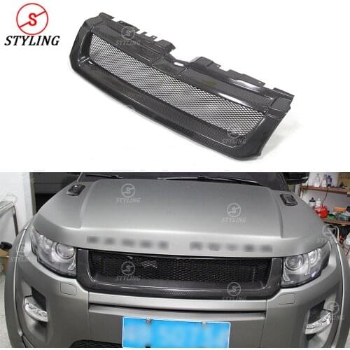 Carbon Grille Front Bumper Lip For land rover range rover evoque grille body kit Medium frame Trim 2012 2013 2014 2015