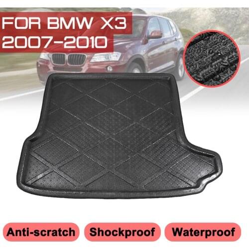 Car Rear Trunk Boot Mat Waterproof Carpet Anti Mud Tray Cargo Liner For BMW X3 2007 2008 2009 2010 Floor Mats