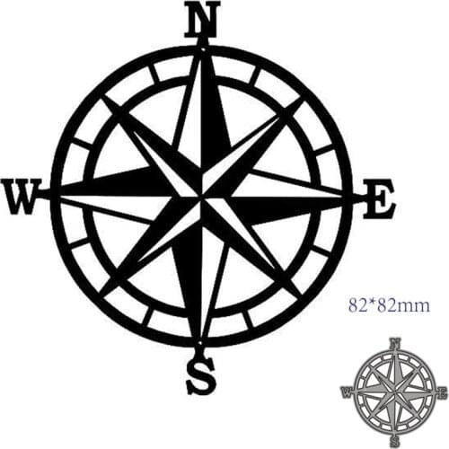 Metal Cutting Dies Cut Mold compass Decoration Scrapbook Paper Craft Knife Mould Blade Punch Stencils