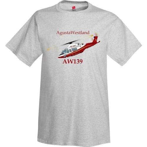 Brand T-Shirt Men 2019 Fashion AgustaWestland AW139 Helicopter T-Shirt - Personalized with Your N# Print Tees Short Sleeve