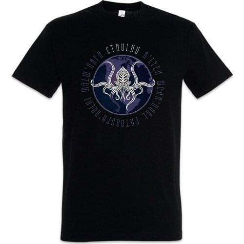 T-Shirt - Hp Lovecraft Miskatonic Arkham University 2019 T-Shirt Men 100% Cotton Mens Tee Shirts