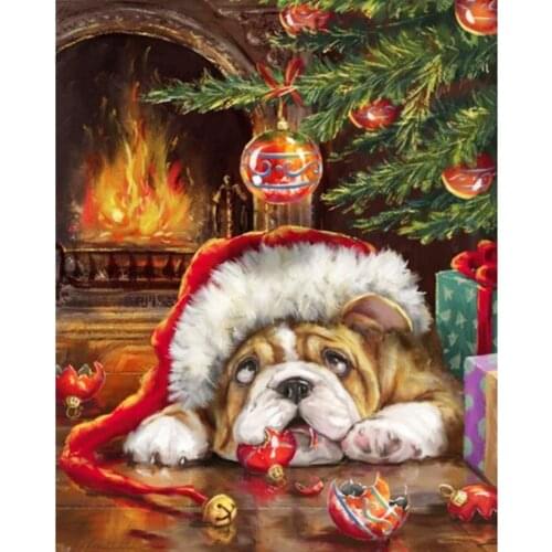 Santa Claus 11CT Embroidery Kit Craft Needlework Set Cotton Thread Canvas Printed Christmas Gift Home Decor New Design
