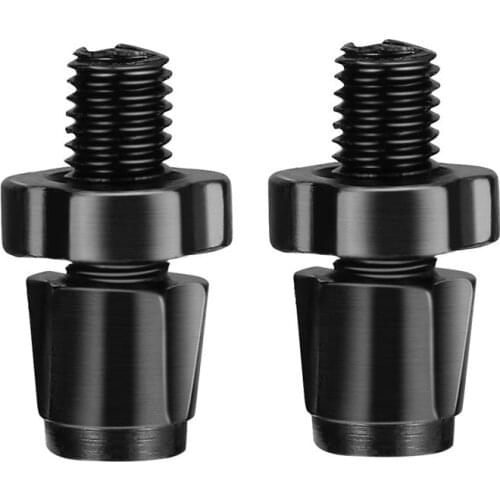 One Pair M7 Bicycle Brake Adjustment Screw Aluminum Alloy Mountain Bike Fixed Gear Folding Bike Accessory (Black)