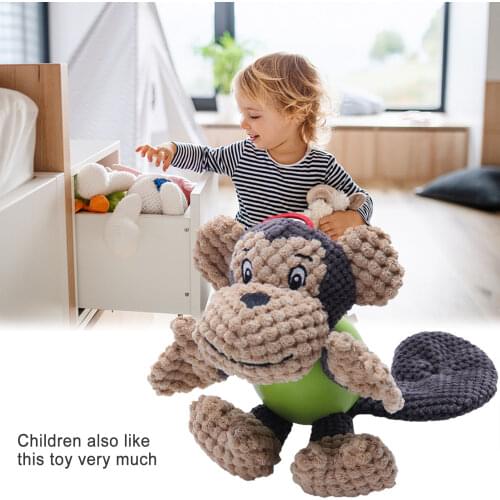 Wholesale Squeaky Pet Dog Toys Plush Puppy Behavioral Training Toy Dog Chew Bite Resistant Puppy Molar Toy Stuffed Doll