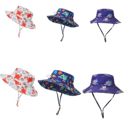 Baby Boy Girl Bucket Hat Panama Children Summer Child Cap Kids Outdoor Beach UV Sunscreen Babe Fisherman Hat