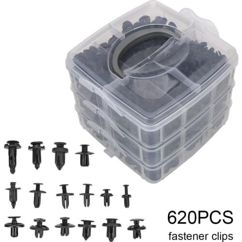 Door Trim Panel 620 Pcs/set Auto Bumper Rivet 16 Kinds Fastener Clips Mixed Car Fasteners Interior Accessories